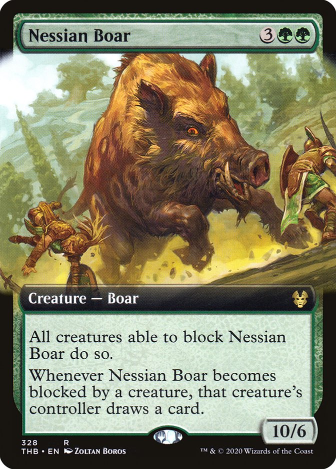 Nessian Boar (Extended Art) [Theros Beyond Death] | Deep Dive Games St. Marys