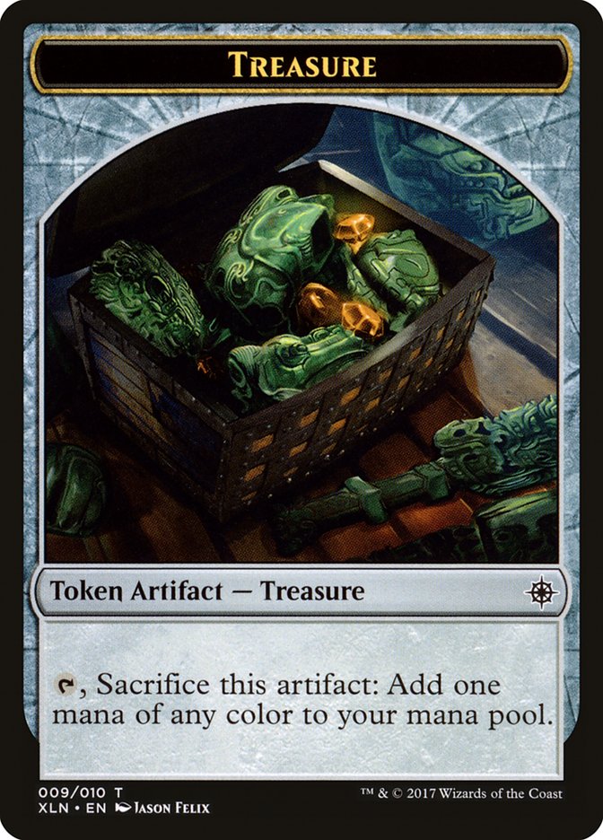 Treasure Token (009/010) [Ixalan Tokens] | Deep Dive Games St. Marys