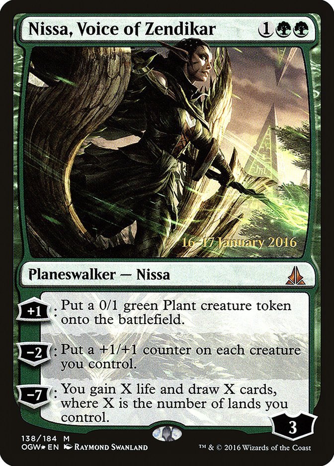 Nissa, Voice of Zendikar [Oath of the Gatewatch Prerelease Promos] | Deep Dive Games St. Marys