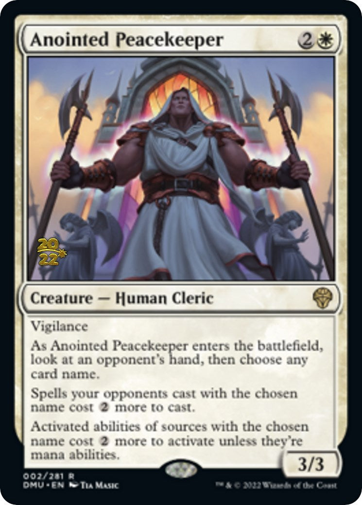 Anointed Peacekeeper [Dominaria United Prerelease Promos] | Deep Dive Games St. Marys