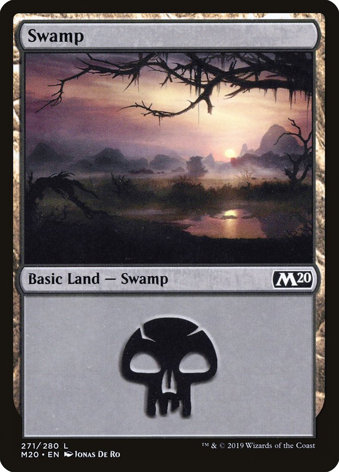 Swamp (271) [Core Set 2020] | Deep Dive Games St. Marys