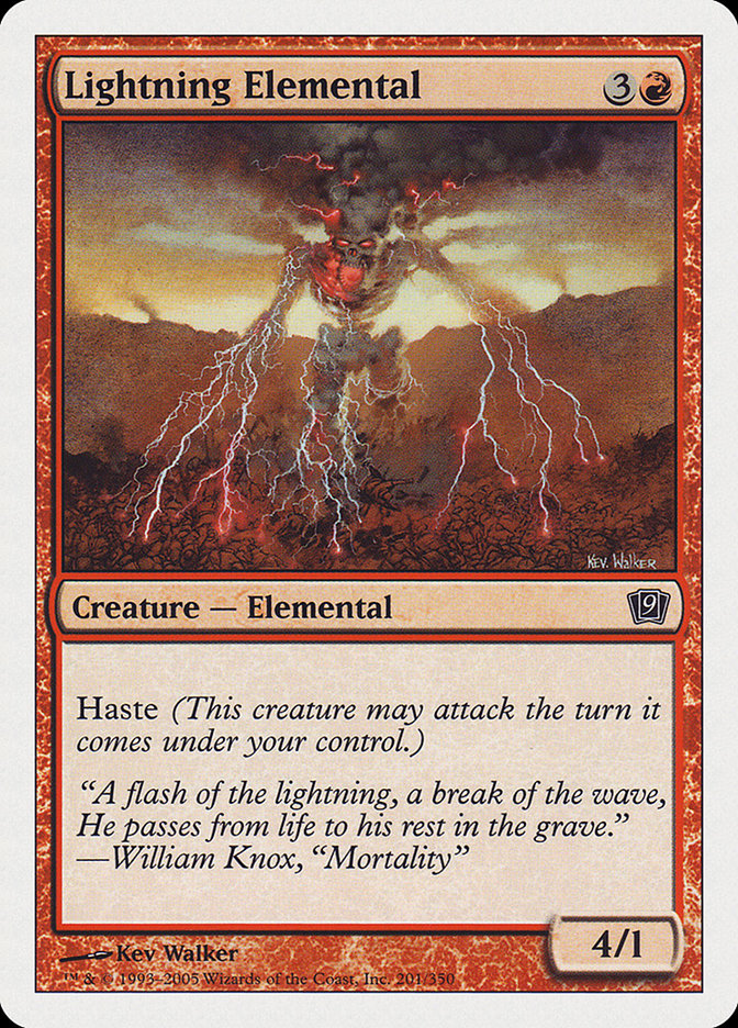 Lightning Elemental [Ninth Edition] | Deep Dive Games St. Marys