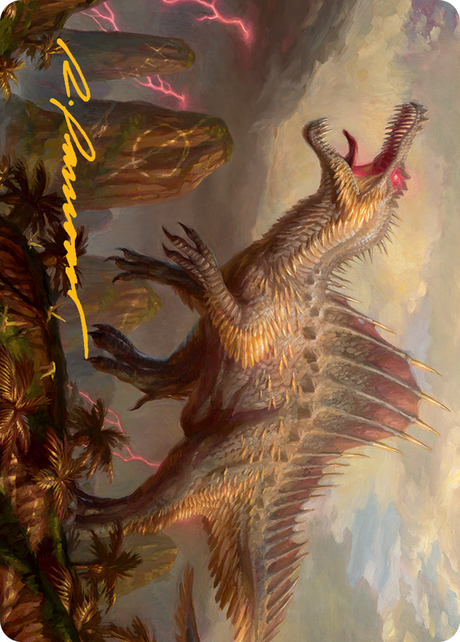 Etali, Primal Conqueror Art Card (Gold-Stamped Signature) [March of the Machine Art Series] | Deep Dive Games St. Marys