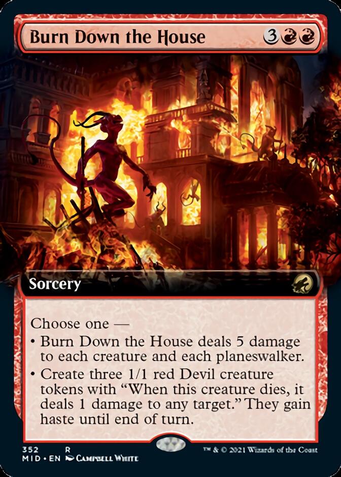 Burn Down the House (Extended Art) [Innistrad: Midnight Hunt] | Deep Dive Games St. Marys