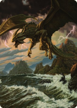 Ancient Bronze Dragon Art Card (03) [Commander Legends: Battle for Baldur's Gate Art Series] | Deep Dive Games St. Marys