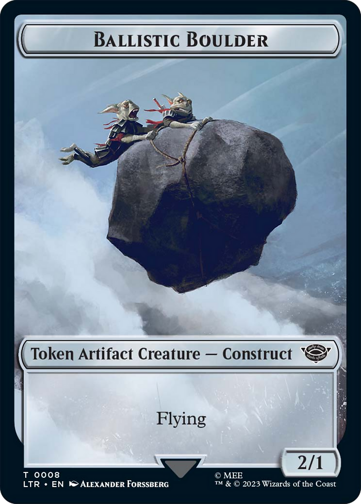 Ballistic Boulder // Food Token (11) Double-Sided Token [The Lord of the Rings: Tales of Middle-Earth Tokens] | Deep Dive Games St. Marys