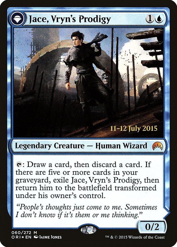 Jace, Vryn's Prodigy // Jace, Telepath Unbound [Magic Origins Prerelease Promos] | Deep Dive Games St. Marys