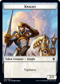 Knight // Food (17) Double-Sided Token [Throne of Eldraine Tokens] | Deep Dive Games St. Marys