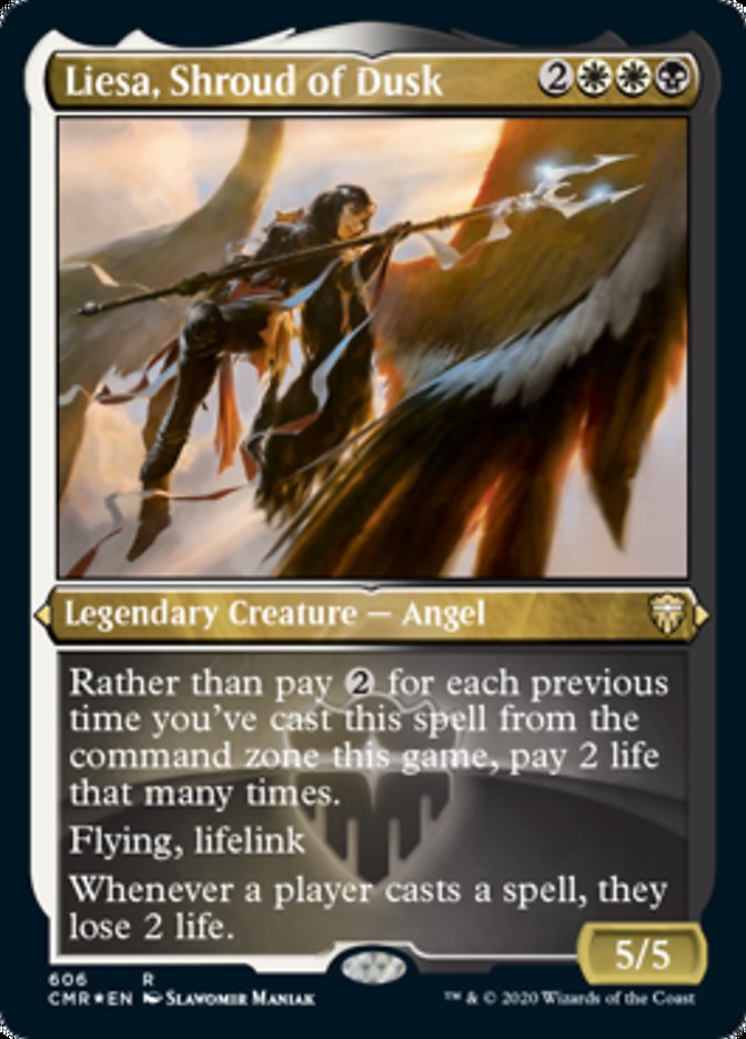 Liesa, Shroud of Dusk (Etched) [Commander Legends] | Deep Dive Games St. Marys