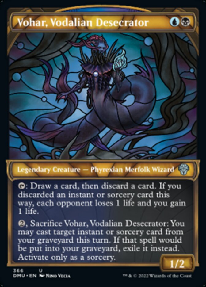 Vohar, Vodalian Desecrator (Showcase Textured) [Dominaria United] | Deep Dive Games St. Marys