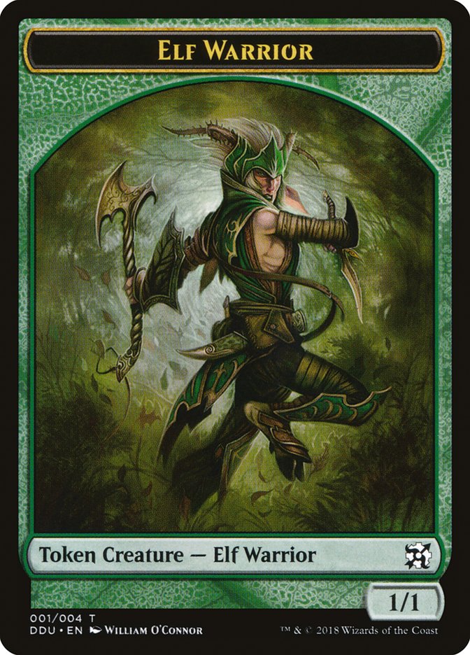 Elf Warrior Token [Duel Decks: Elves vs. Inventors Tokens] | Deep Dive Games St. Marys