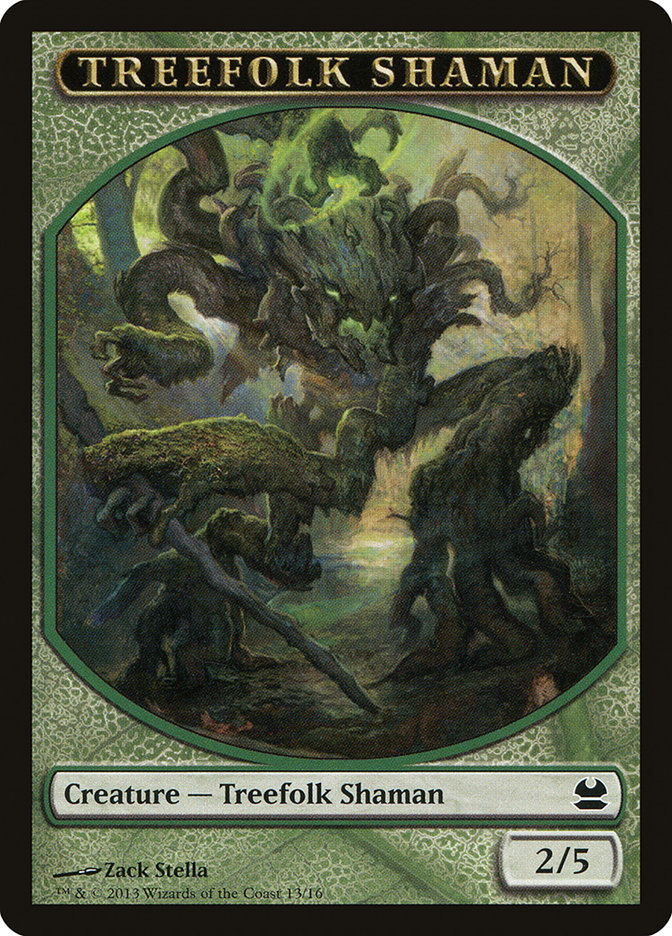 Treefolk Shaman Token [Modern Masters Tokens] | Deep Dive Games St. Marys