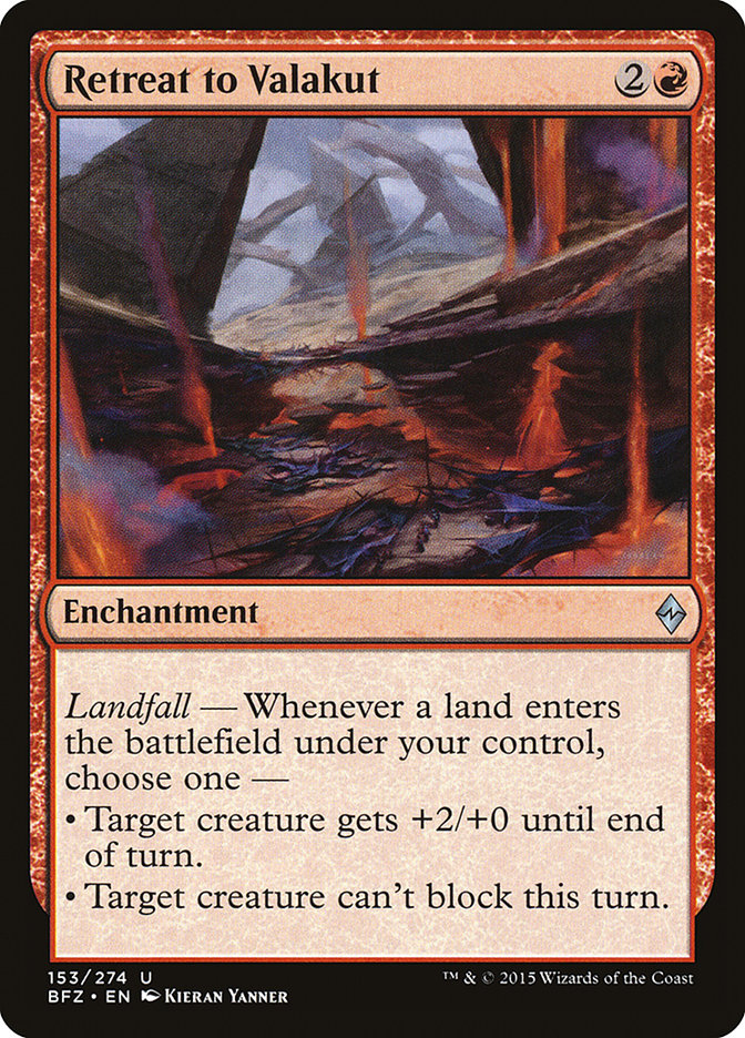 Retreat to Valakut [Battle for Zendikar] | Deep Dive Games St. Marys