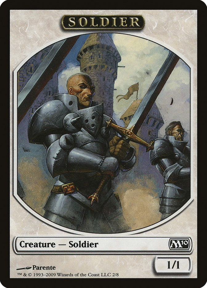 Soldier Token [Magic 2010 Tokens] | Deep Dive Games St. Marys