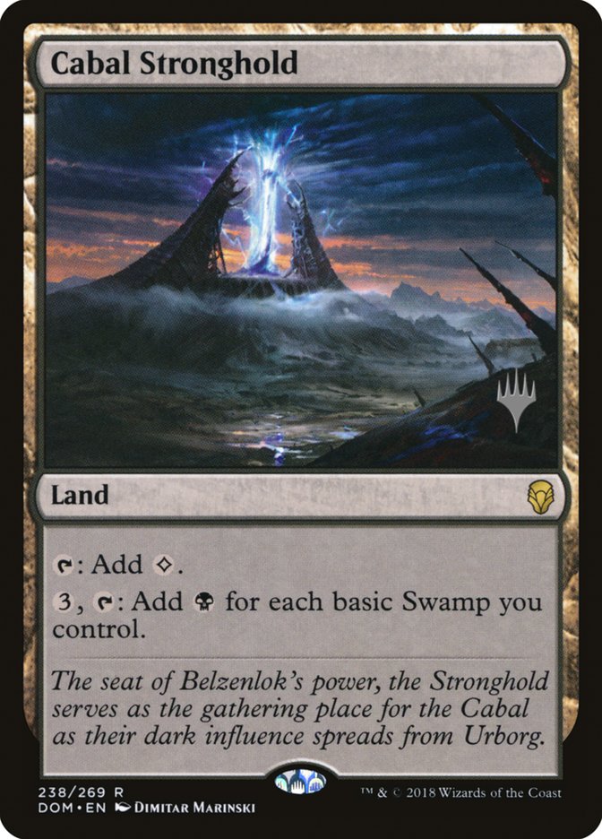 Cabal Stronghold (Promo Pack) [Dominaria Promos] | Deep Dive Games St. Marys