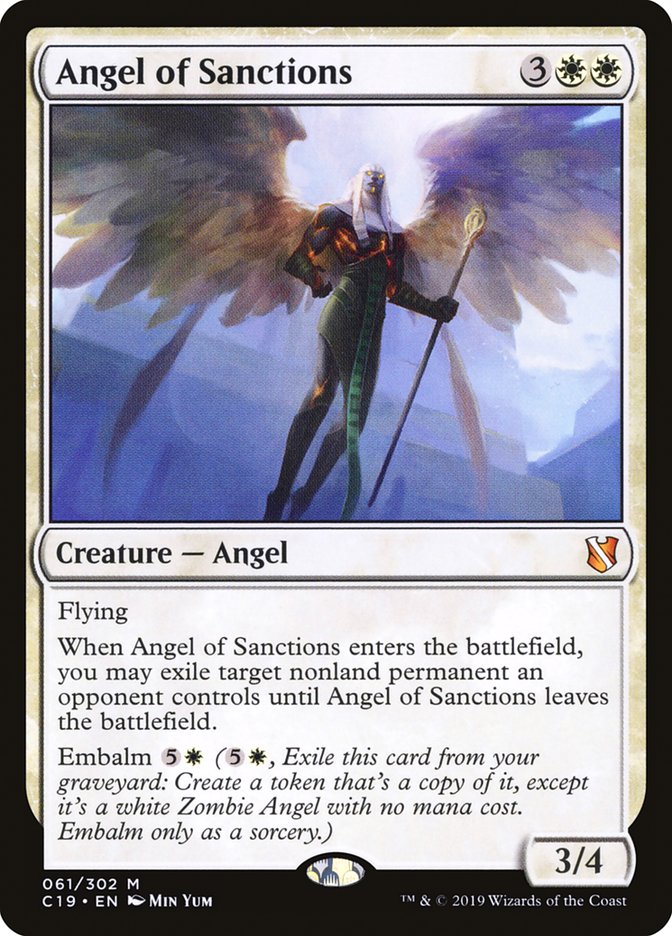 Angel of Sanctions [Commander 2019] | Deep Dive Games St. Marys