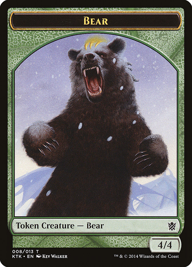 Bear Token [Khans of Tarkir Tokens] | Deep Dive Games St. Marys