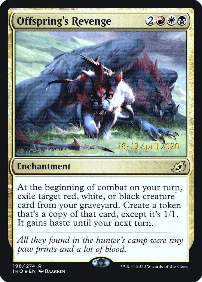 Offspring's Revenge [Ikoria: Lair of Behemoths Prerelease Promos] | Deep Dive Games St. Marys