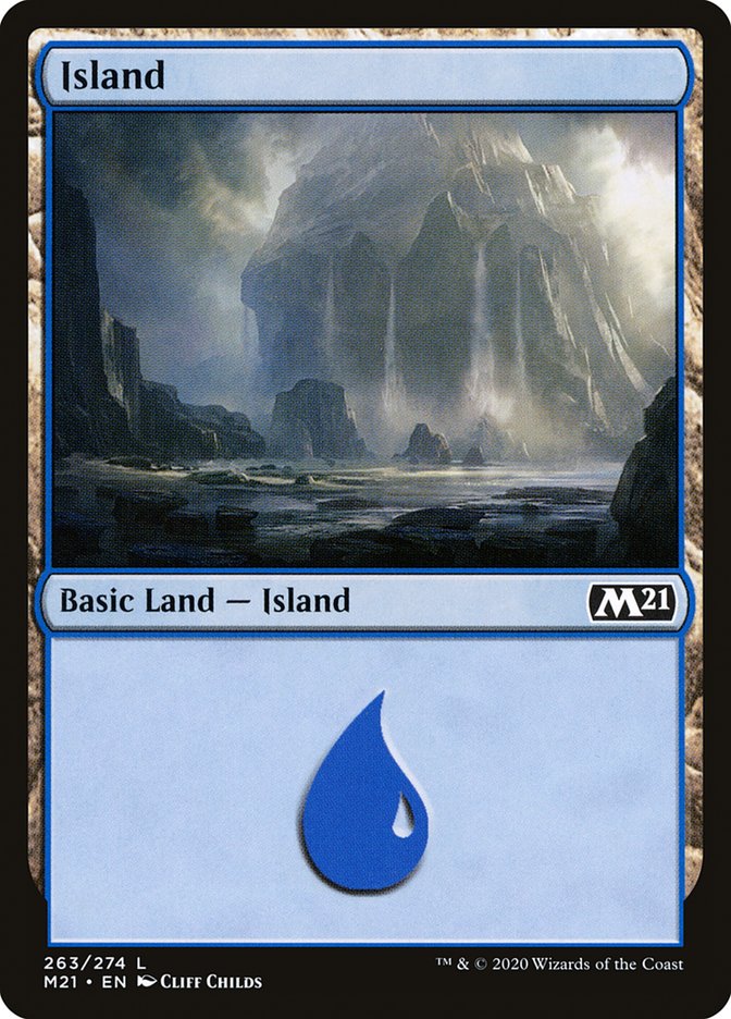 Island (263) [Core Set 2021] | Deep Dive Games St. Marys