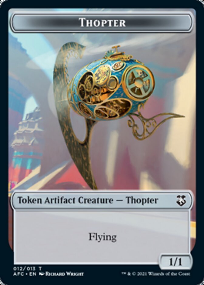 Thopter // Treasure Double-Sided Token [Dungeons & Dragons: Adventures in the Forgotten Realms Commander Tokens] | Deep Dive Games St. Marys