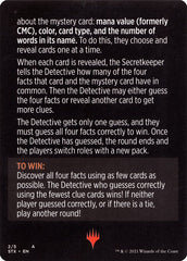 Booster Sleuth (Magic Minigame) [Strixhaven: School of Mages Minigame] | Deep Dive Games St. Marys