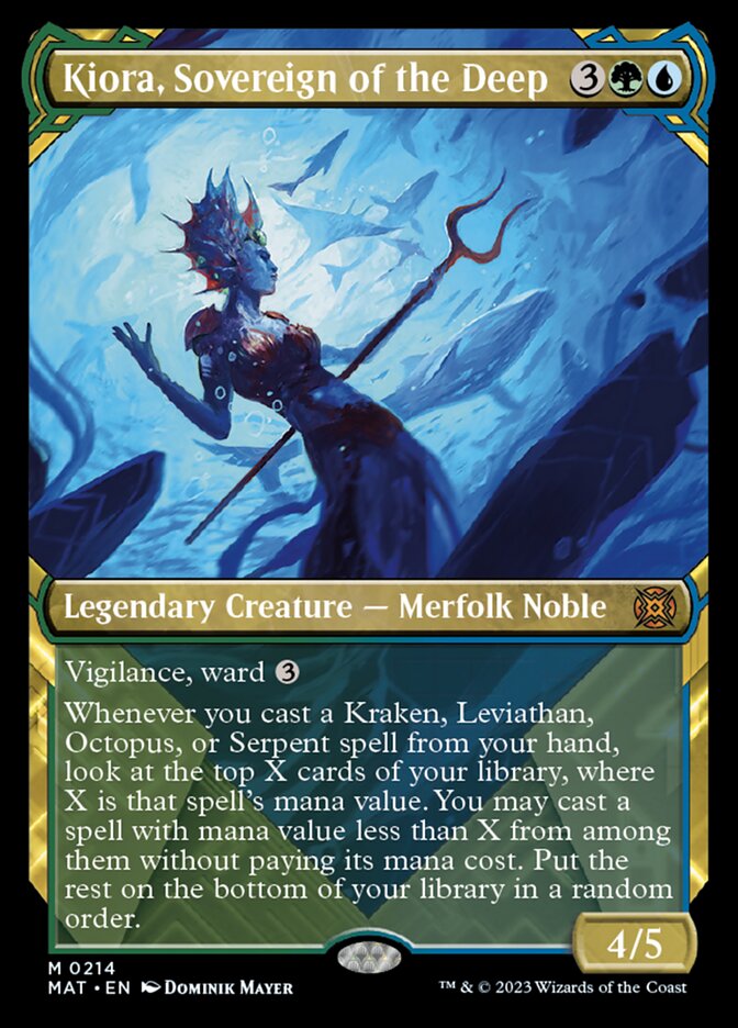 Kiora, Sovereign of the Deep (Showcase Halo Foil) [March of the Machine: The Aftermath] | Deep Dive Games St. Marys