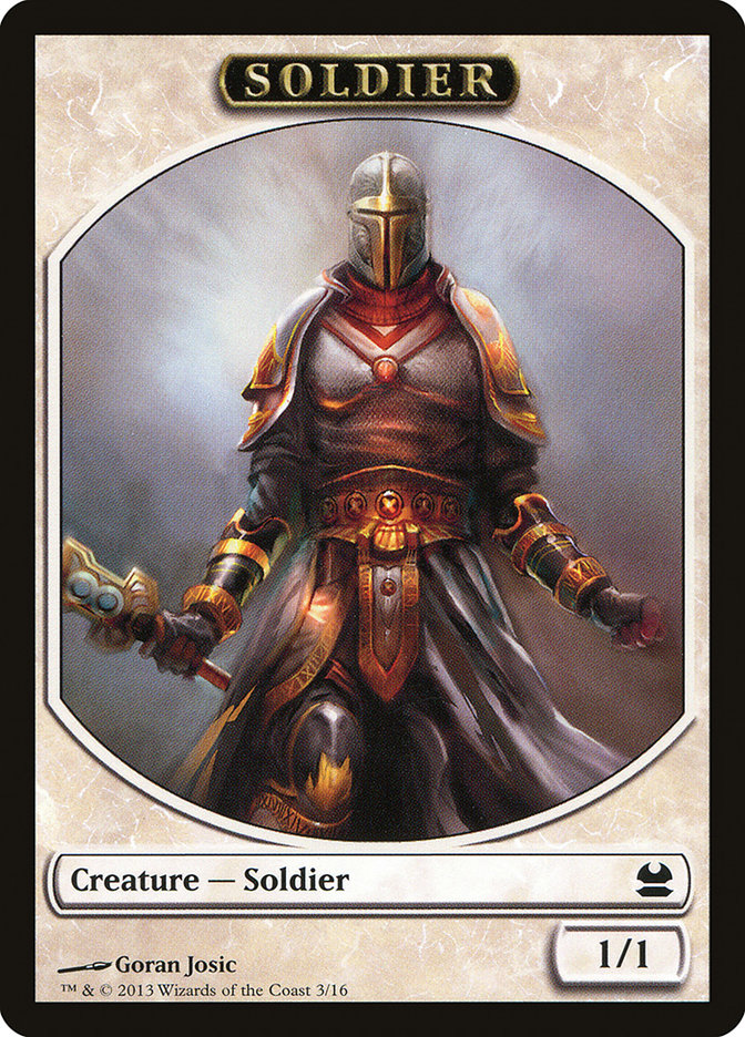 Soldier Token [Modern Masters Tokens] | Deep Dive Games St. Marys