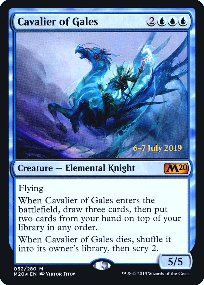 Cavalier of Gales [Core Set 2020 Prerelease Promos] | Deep Dive Games St. Marys