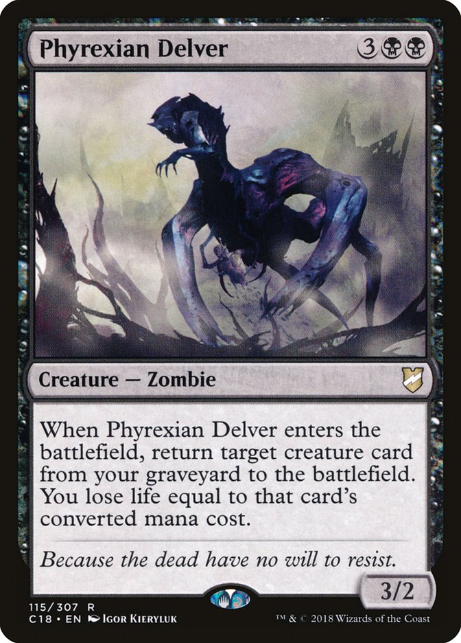 Phyrexian Delver [Commander 2018] | Deep Dive Games St. Marys