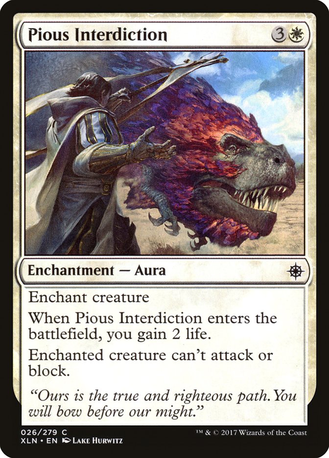 Pious Interdiction [Ixalan] | Deep Dive Games St. Marys