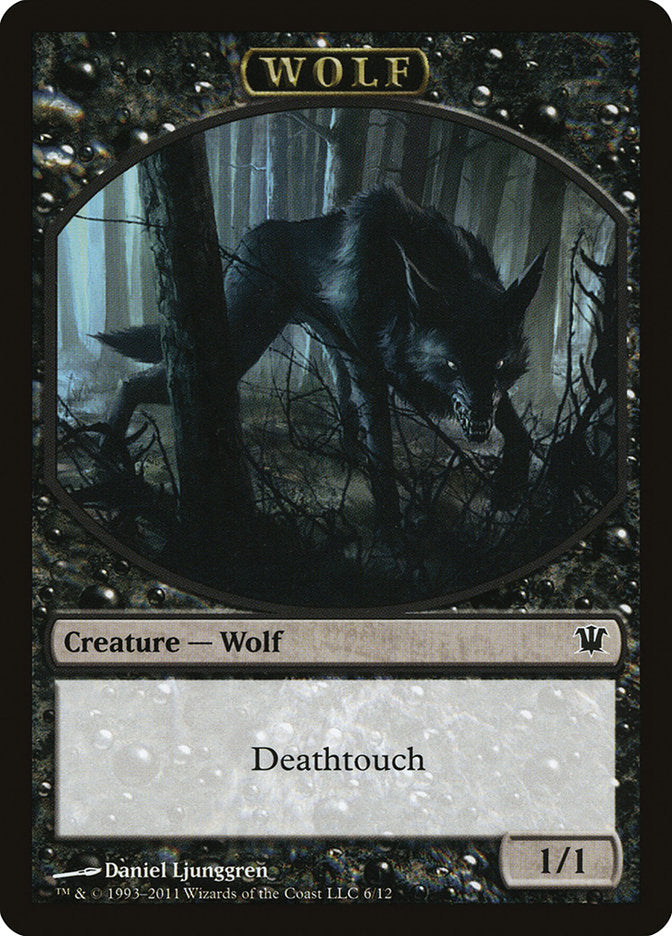 Wolf Token (6/12) [Innistrad Tokens] | Deep Dive Games St. Marys