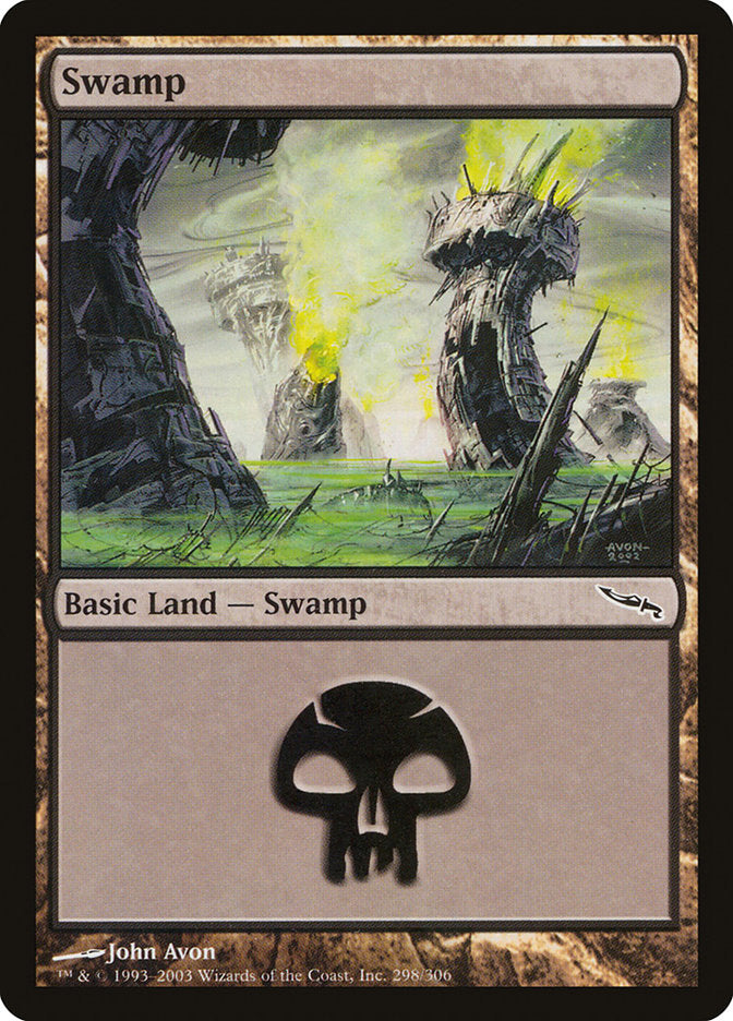 Swamp (298) [Mirrodin] | Deep Dive Games St. Marys