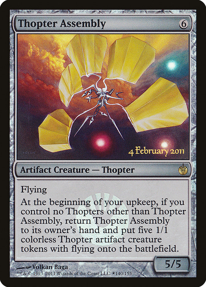 Thopter Assembly [Mirrodin Besieged Prerelease Promos] | Deep Dive Games St. Marys