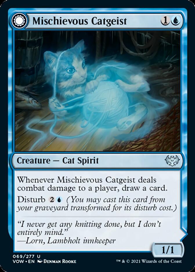 Mischievous Catgeist // Catlike Curiosity [Innistrad: Crimson Vow] | Deep Dive Games St. Marys