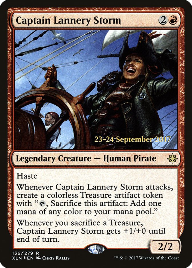 Captain Lannery Storm [Ixalan Prerelease Promos] | Deep Dive Games St. Marys