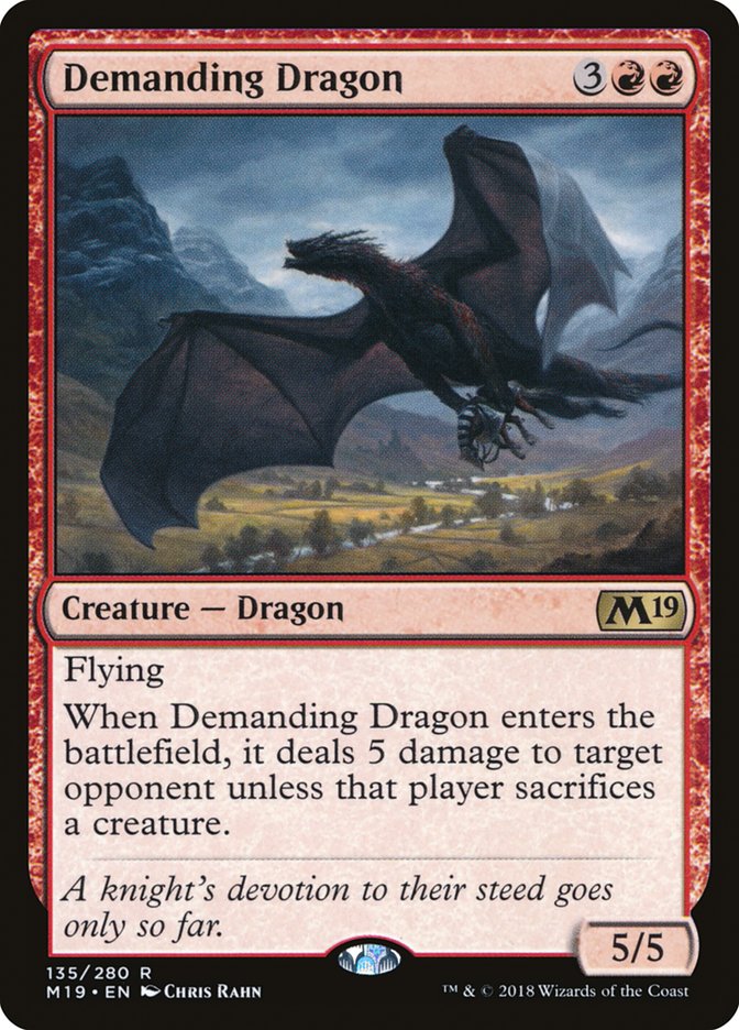 Demanding Dragon [Core Set 2019] | Deep Dive Games St. Marys