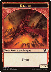 Dragon // Dragon Double-Sided Token [Commander 2015 Tokens] | Deep Dive Games St. Marys