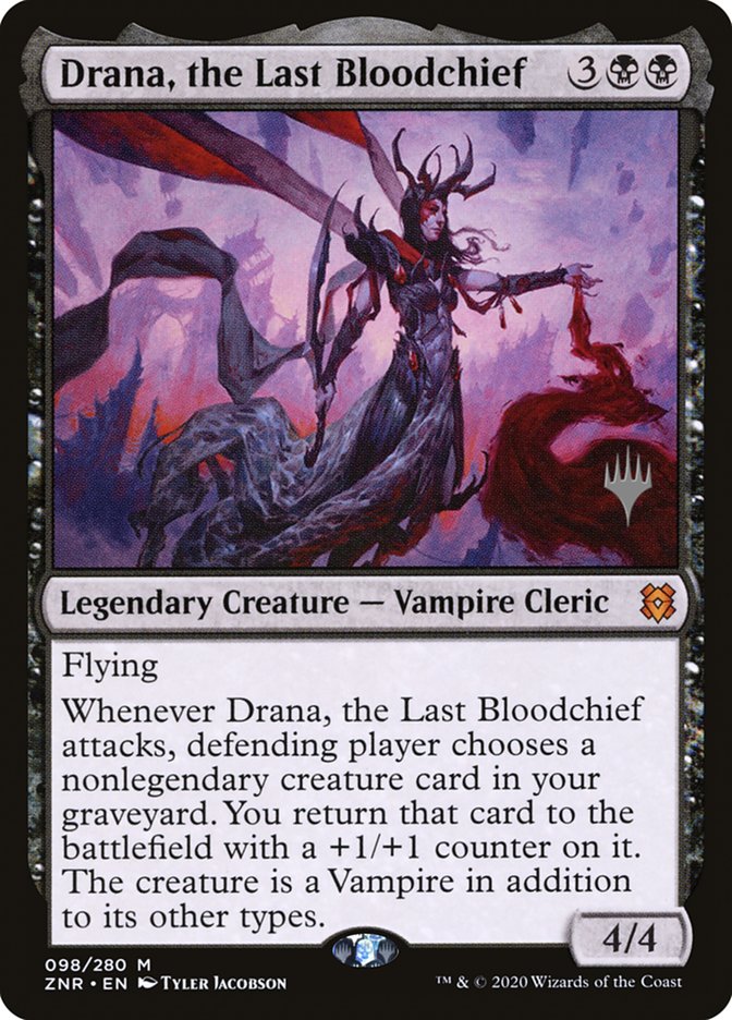 Drana, the Last Bloodchief (Promo Pack) [Zendikar Rising Promos] | Deep Dive Games St. Marys