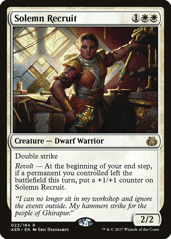 Solemn Recruit [Aether Revolt] | Deep Dive Games St. Marys