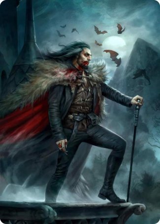 Dracula, Blood Immortal Art Card [Innistrad: Crimson Vow Art Series] | Deep Dive Games St. Marys