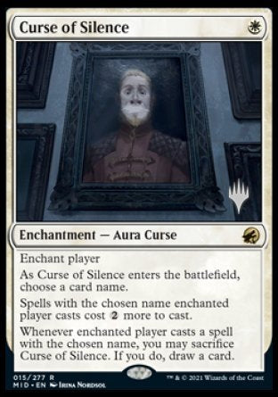 Curse of Silence (Promo Pack) [Innistrad: Midnight Hunt Promos] | Deep Dive Games St. Marys