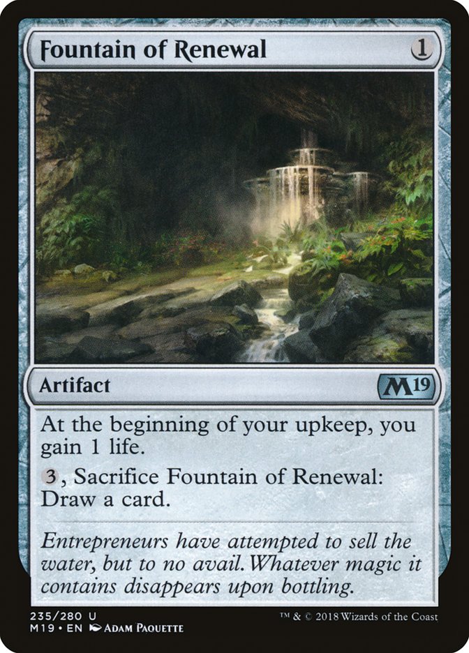 Fountain of Renewal [Core Set 2019] | Deep Dive Games St. Marys