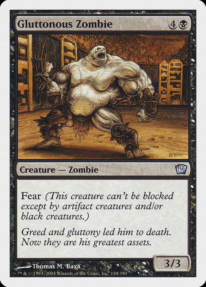 Gluttonous Zombie [Ninth Edition] | Deep Dive Games St. Marys
