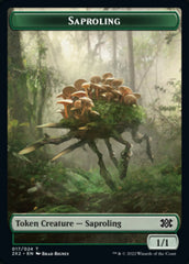 Saproling // Monk Double-Sided Token [Double Masters 2022 Tokens] | Deep Dive Games St. Marys