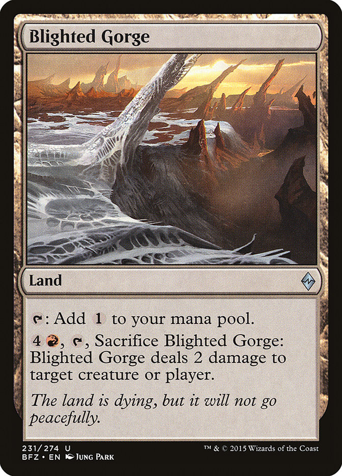 Blighted Gorge [Battle for Zendikar] | Deep Dive Games St. Marys