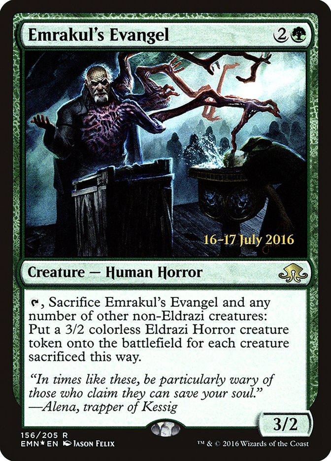 Emrakul's Evangel [Eldritch Moon Prerelease Promos] | Deep Dive Games St. Marys