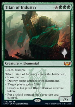 Titan of Industry (Promo Pack) [Streets of New Capenna Promos] | Deep Dive Games St. Marys