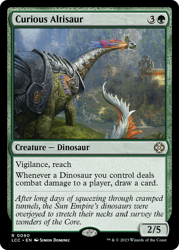 Curious Altisaur [The Lost Caverns of Ixalan Commander] | Deep Dive Games St. Marys