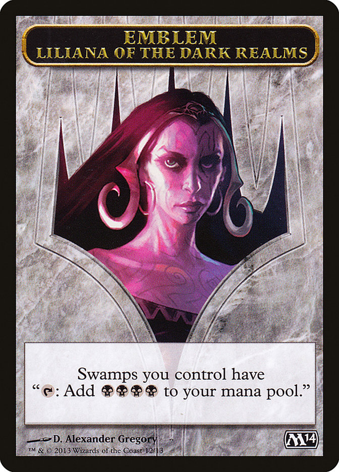 Liliana of the Dark Realms Emblem [Magic 2014 Tokens] | Deep Dive Games St. Marys