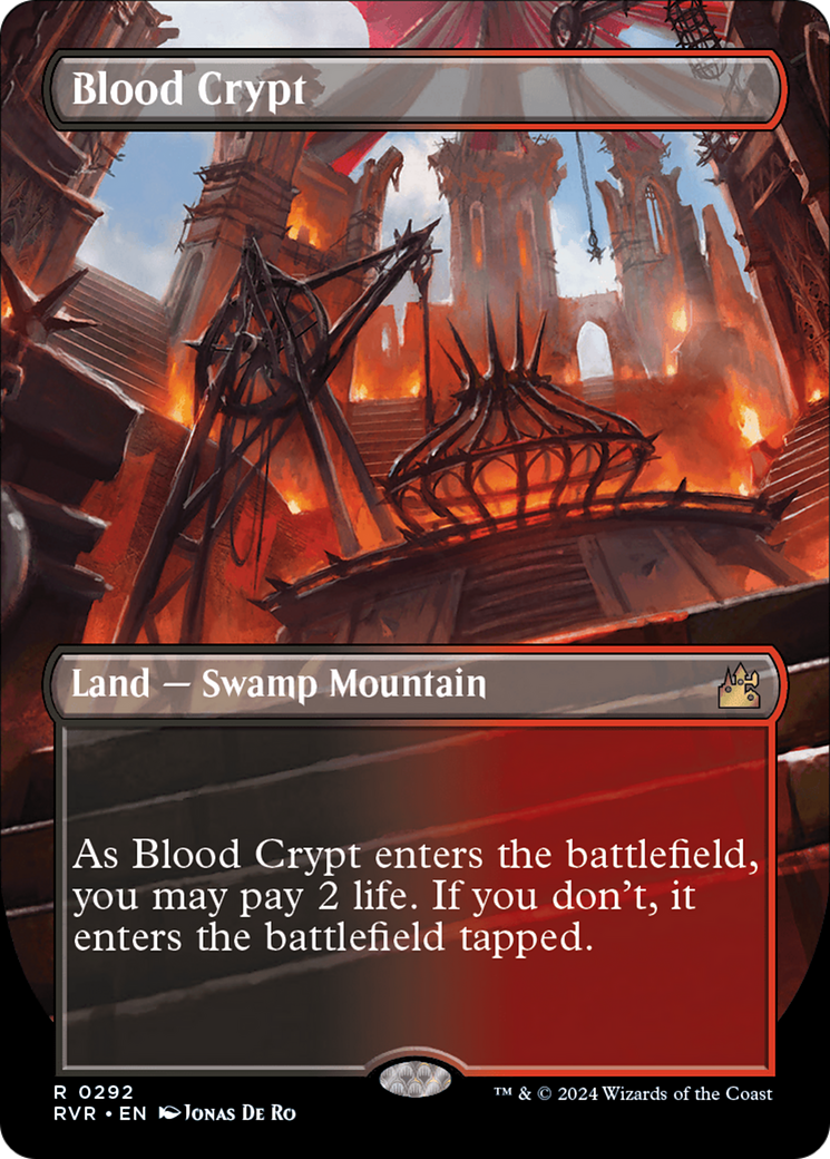 Blood Crypt (Borderless) [Ravnica Remastered] | Deep Dive Games St. Marys